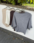 Strickpullover mit Rüschenärmeln