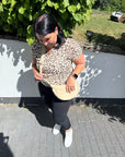 Blusenshirt mit tierischem Print