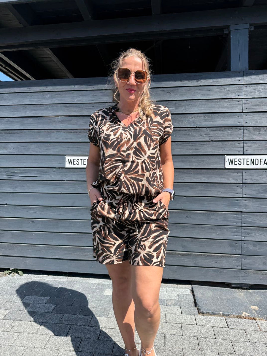 Blusenshirt mit botanischem Print