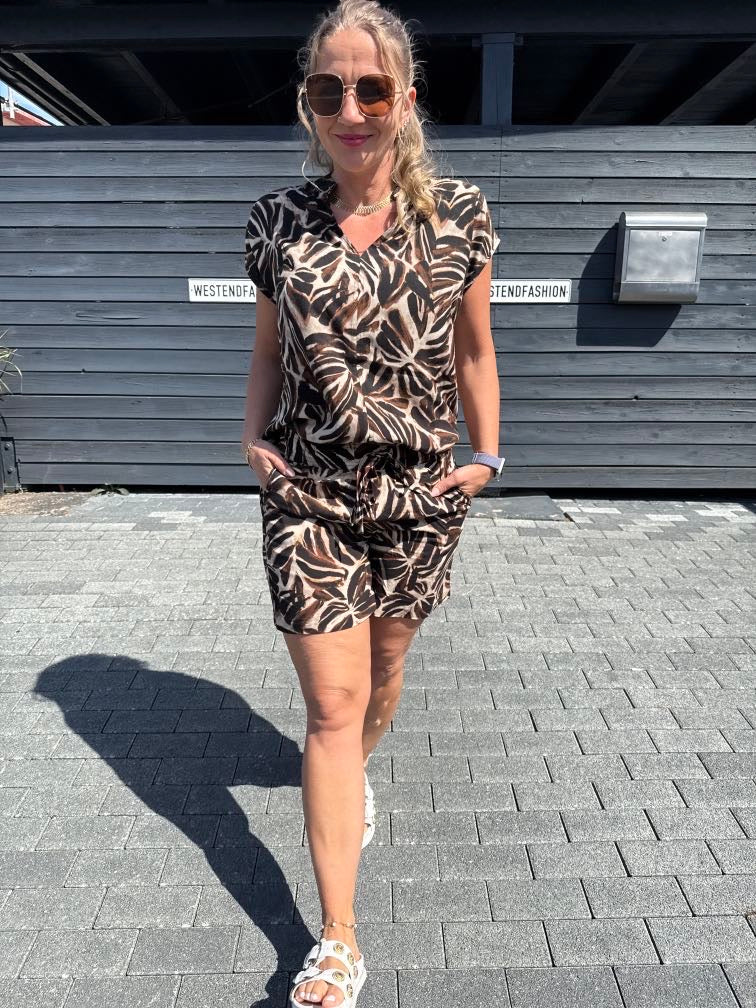 Blusenshirt mit botanischem Print