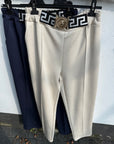 Joggpants mit ausgefallenem Gürtel