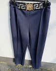 Joggpants mit ausgefallenem Gürtel