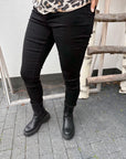 Basic Stretch-Jeans in Schwarz NOOS