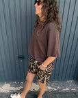 Banu Shirt mit 3/4 Ärmel in braun