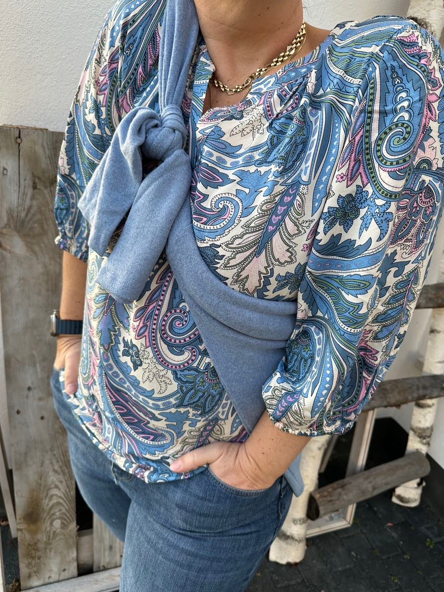 Leichte Bluse mit Paisley-Muster