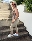 Basic Hose mit Stretchanteil in Camel