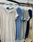 Edles Baumwoll-Leinenkleid