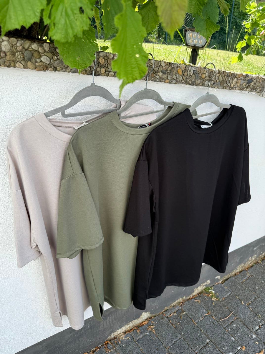 Shirt mit überschnittenen Ärmeln