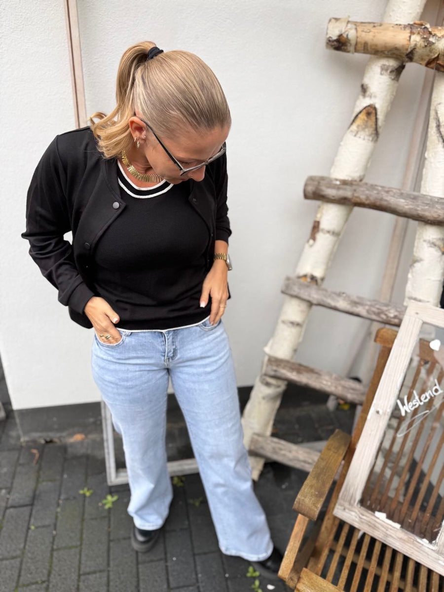 T19 Jeans middle waist weites Bein (wide leg)