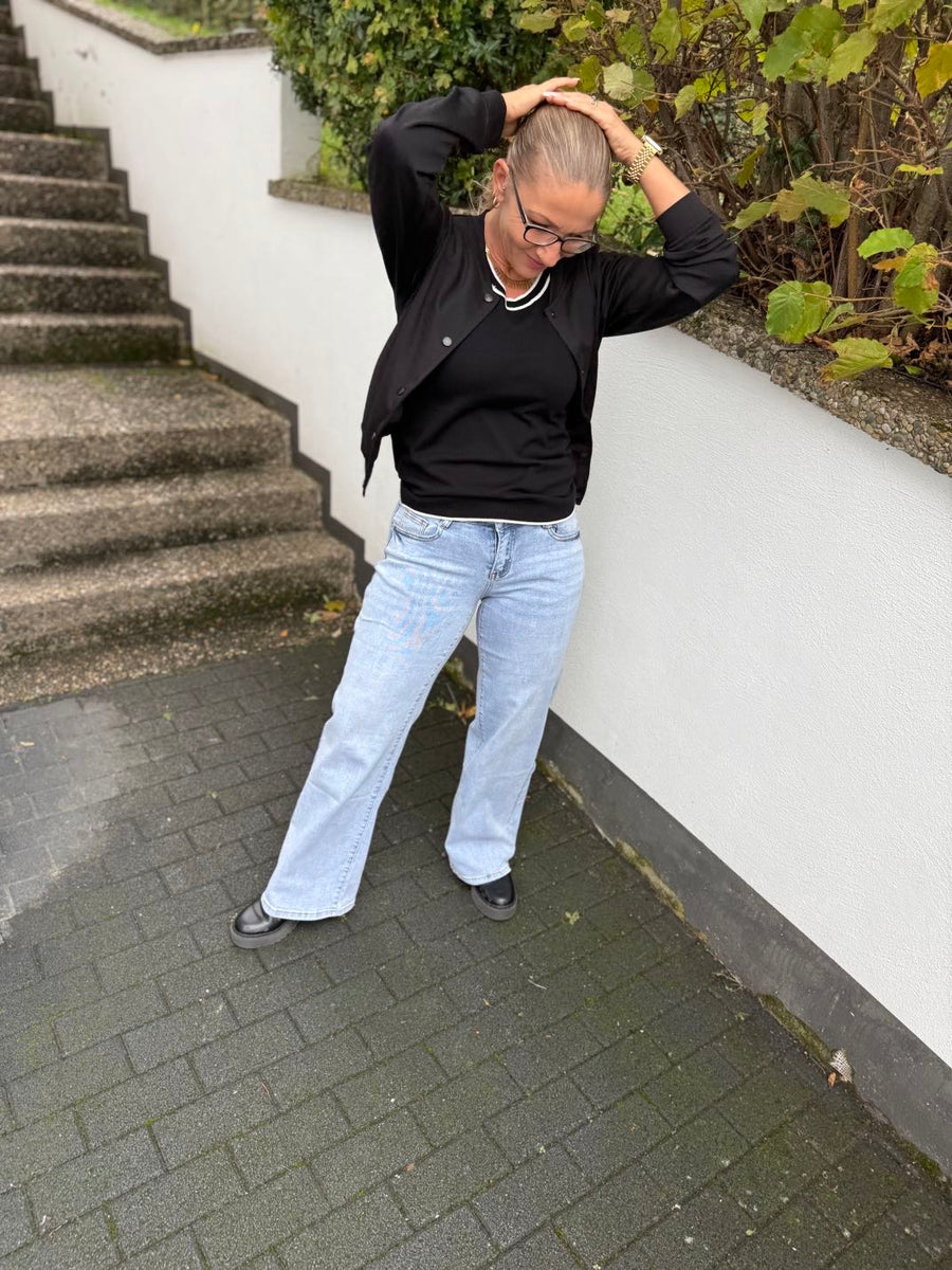 T19 Jeans middle waist weites Bein (wide leg)