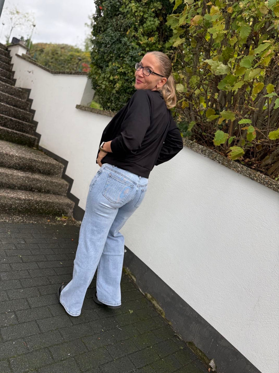 T19 Jeans middle waist weites Bein (wide leg)