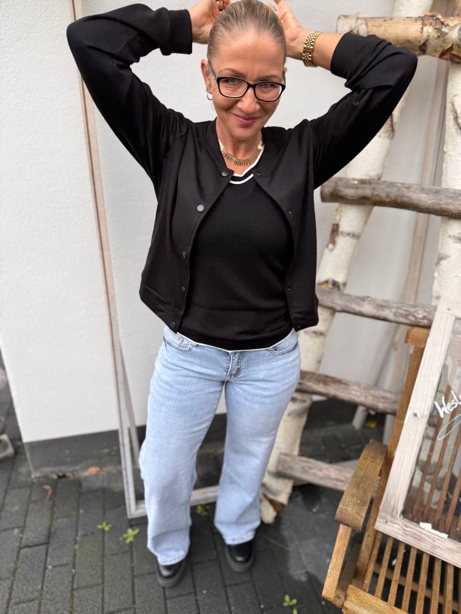 T19 Jeans middle waist weites Bein (wide leg)