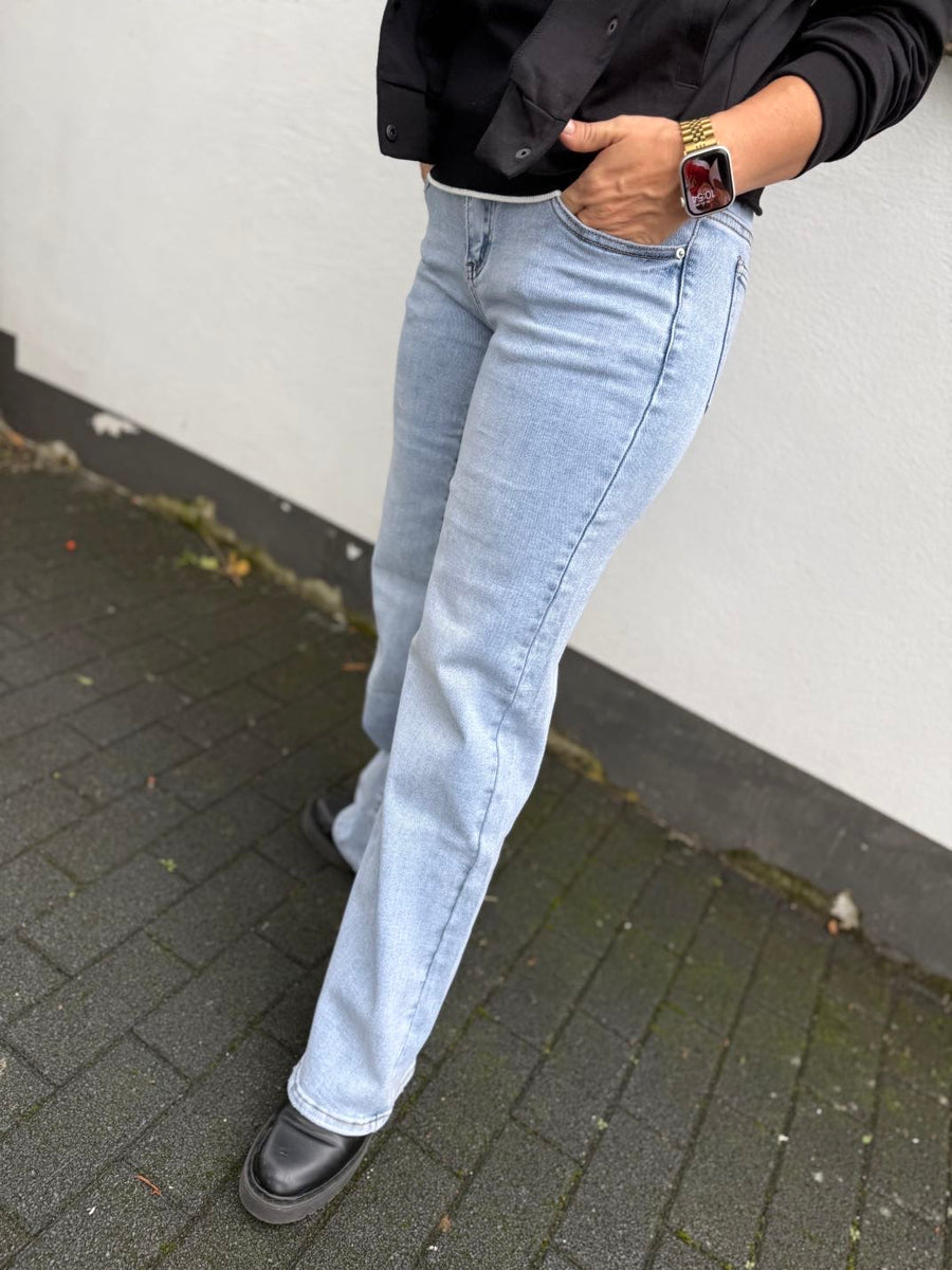 T19 Jeans middle waist weites Bein (wide leg)