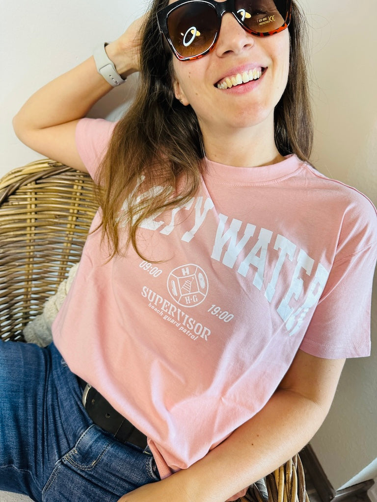 College Shirt in Rosa
