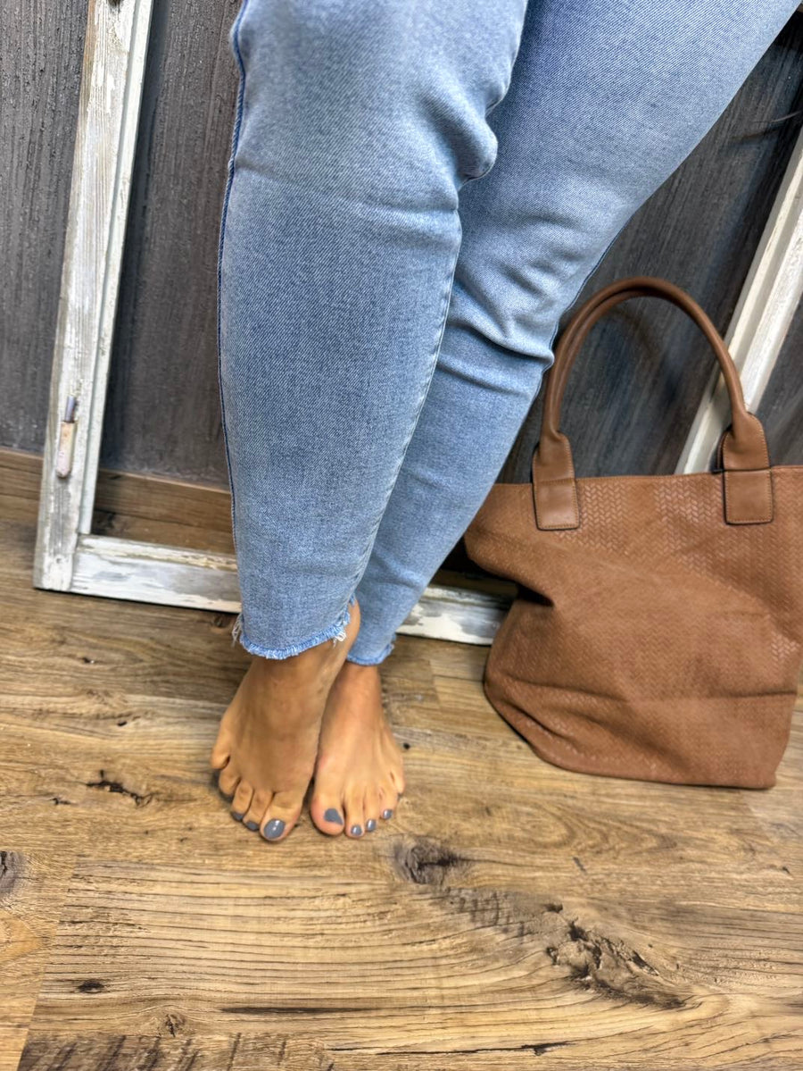 T25 Jeans high waist enges Bein