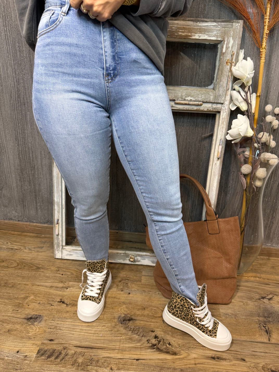 T25 Jeans high waist enges Bein