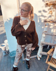Cardigan mit Rüschen-Ärmeln