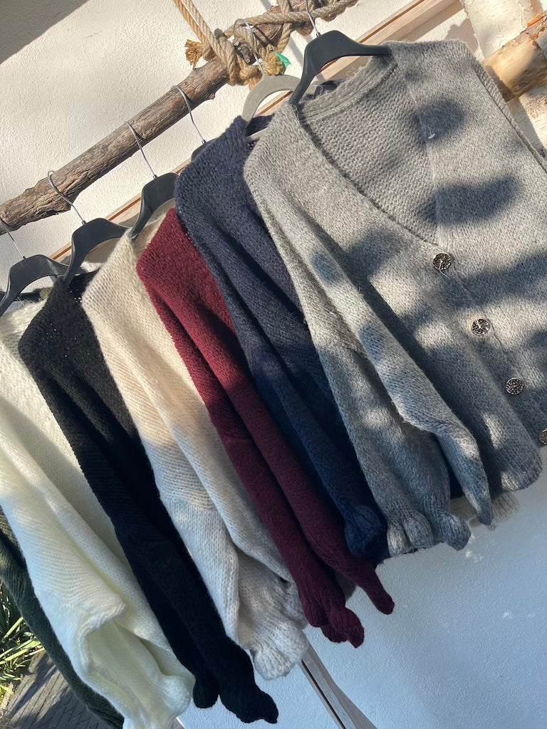 Cardigan mit Rüschen-Ärmeln