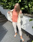 Banu Sweatshirtjacke in Creme