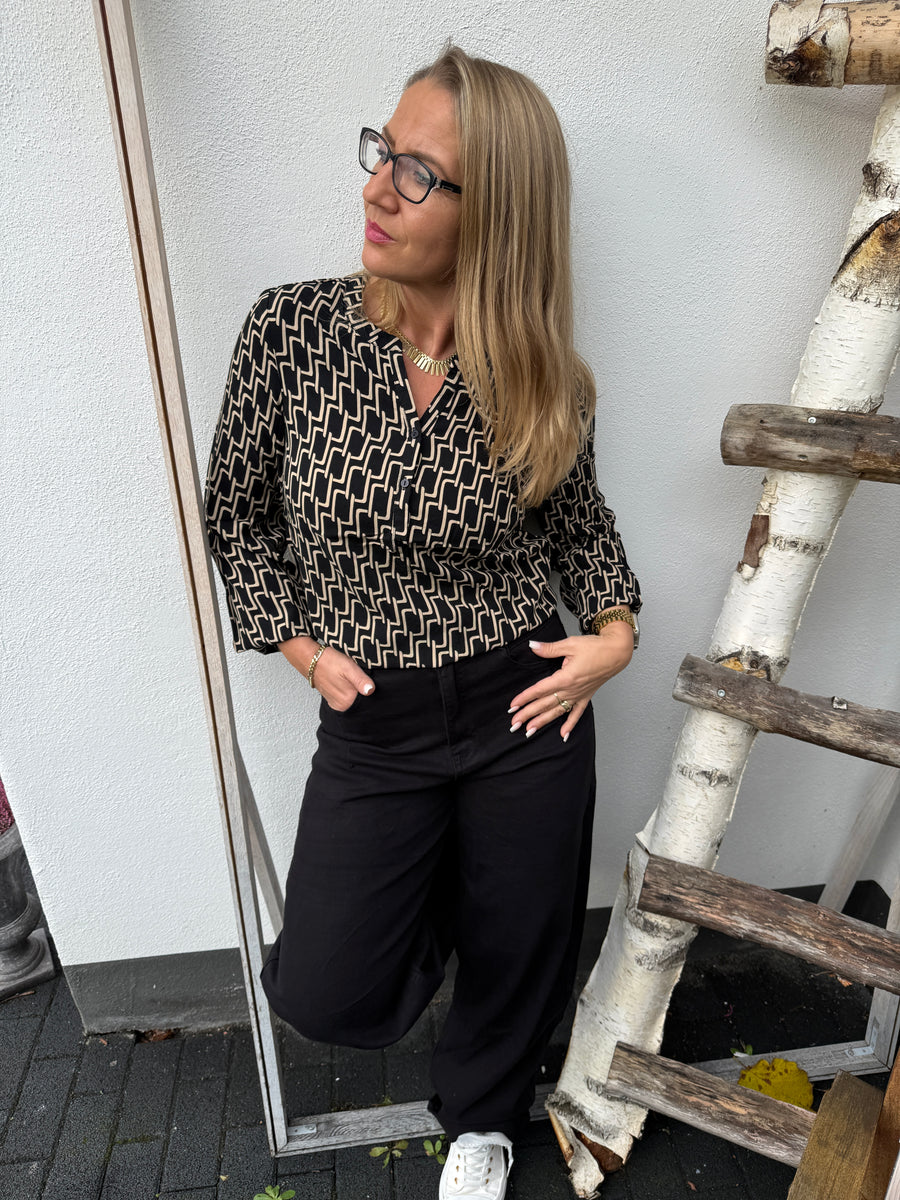 T37 Ballonhose - Baggy Style - in Schwarz