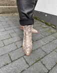 'Cowboyboots' mit Muster gold