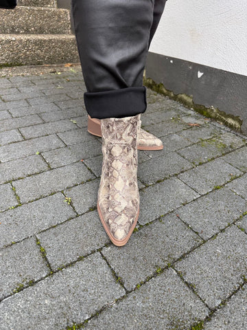 'Cowboyboots' mit Muster gold