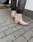 'Cowboyboots' mit Muster gold