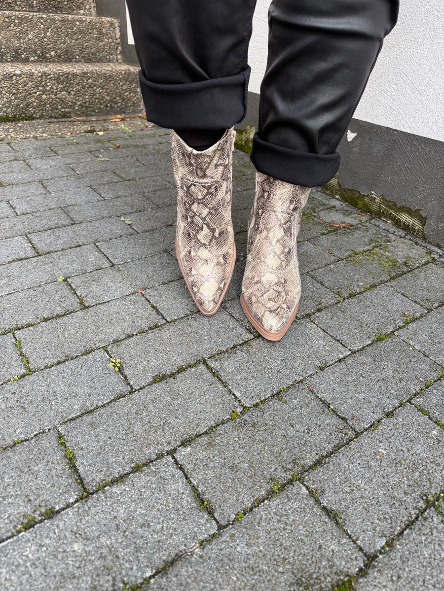 'Cowboyboots' mit Muster gold