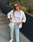 Blazer mit Nadelstreifen Gr. XS-XL