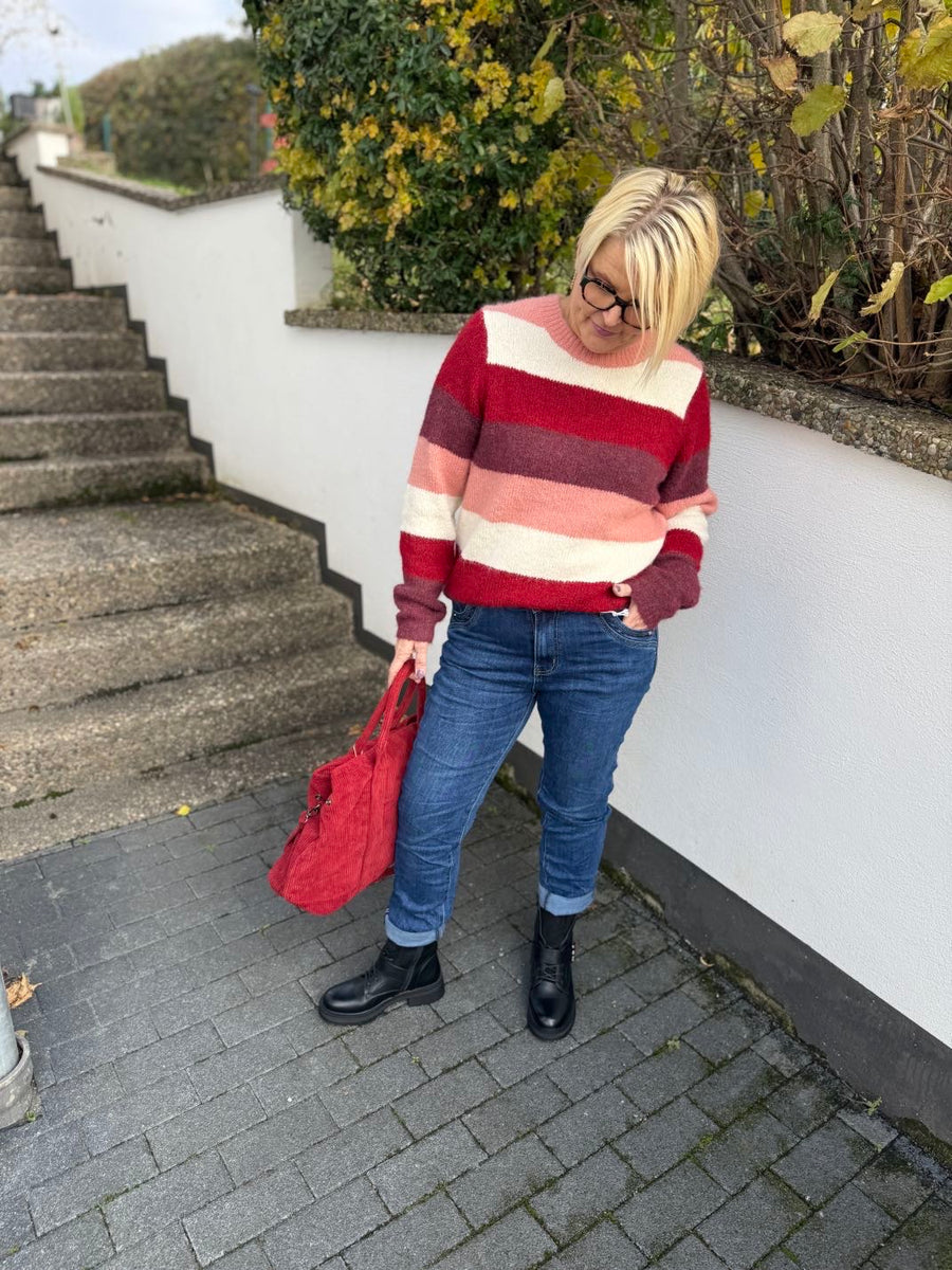 Baggy Fit Jeans mit Glitzerknopf PLUS SIZE