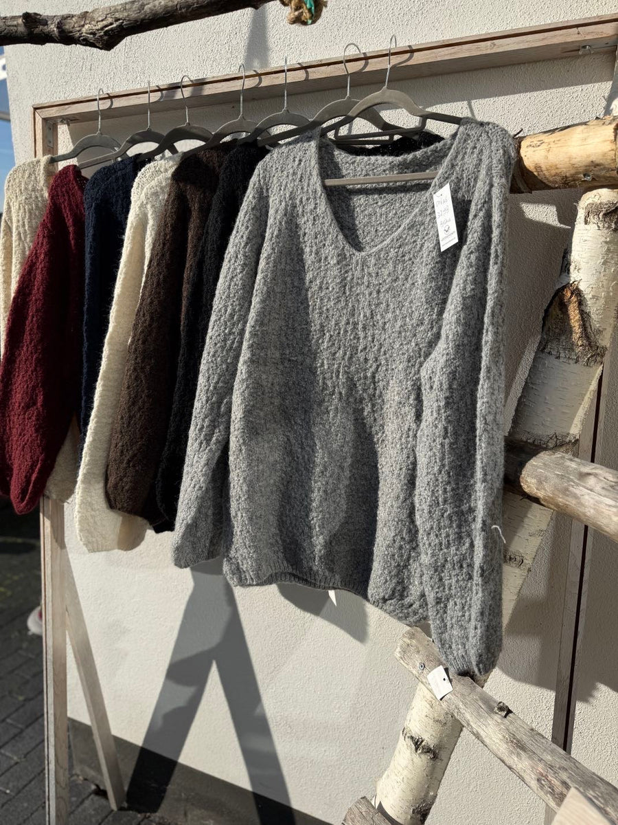 kuscheliger Pullover mit V-Ausschnitt