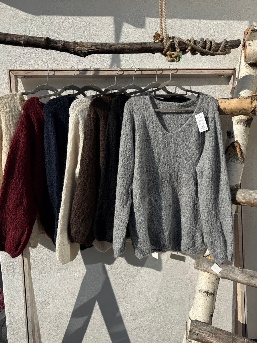kuscheliger Pullover mit V-Ausschnitt
