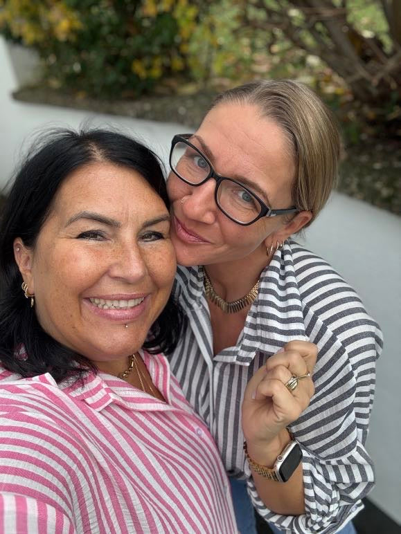 gestreifte Bluse aus Viskose in 3 Farben