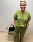 Banu Shirt mit Print in Grün