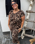 Culotte mit Palmenprint