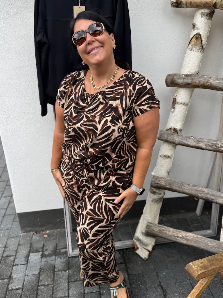 Culotte mit Palmenprint