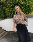 Banu Shirt mit 3/4 Ärmel mit Zebraprint