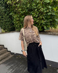 Banu Shirt mit 3/4 Ärmel mit Zebraprint