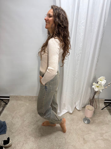 T412 Ballonhose - Baggy Style - mit Bund und cooler Waschung