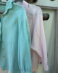 Musselin Bluse - kurz - Gr. XS-XL