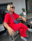 Banu Hose 7/8 in Erdbeerrot
