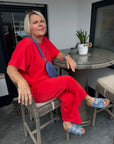 Banu Hose 7/8 in Erdbeerrot