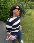 Shirt langarm gestreift blau