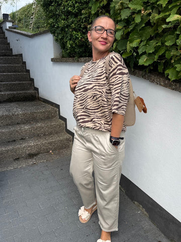 Lässige Hose in Beige