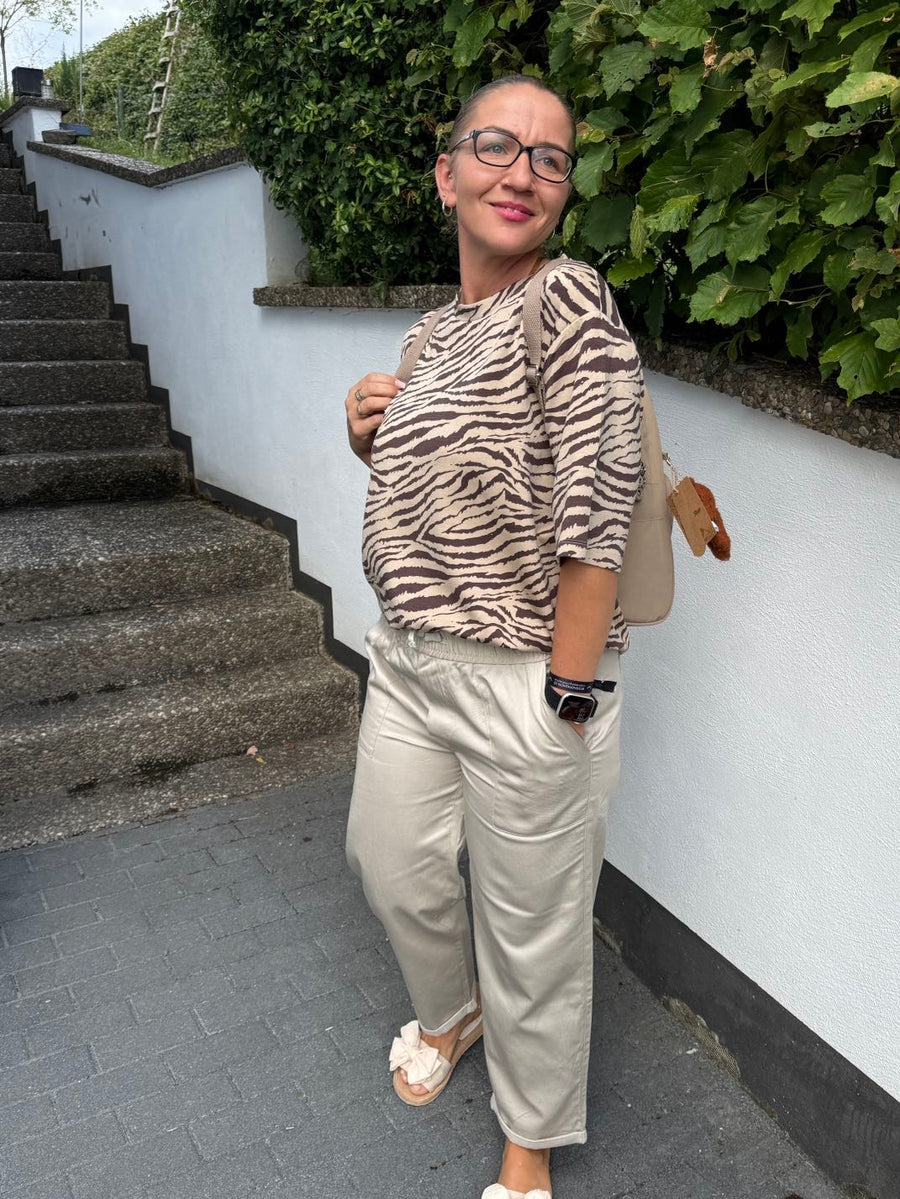 Lässige Hose in Beige