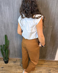 Leinenhose in Braun