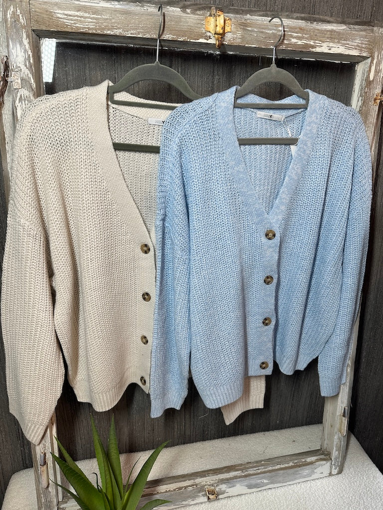 Kuscheliger Cardigan in hellblau