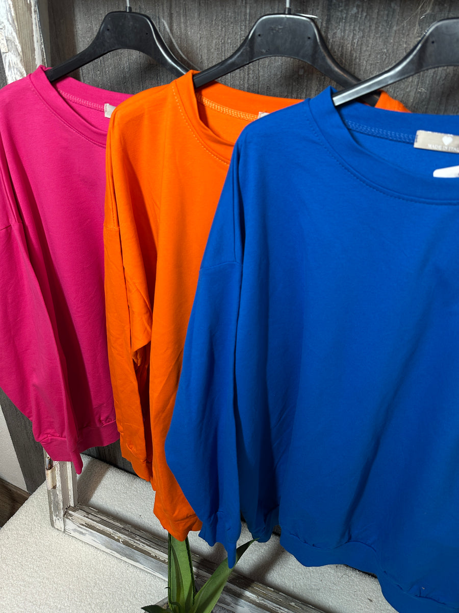 Sweatshirts in knalligen Farben