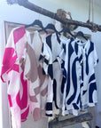 Viskose Bluse mit Knopf Gr. XS-L