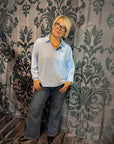*Banu Pullover mit Kragen in Hellblau